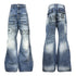 DETW online Pleated Wash Denim With Rivet Embellishments