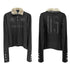 DETW online Polo Collar Sweater With Fur Trim And Asymmetric Design