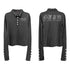 DETW online Punk Print Lettering Henley Polo Shirt