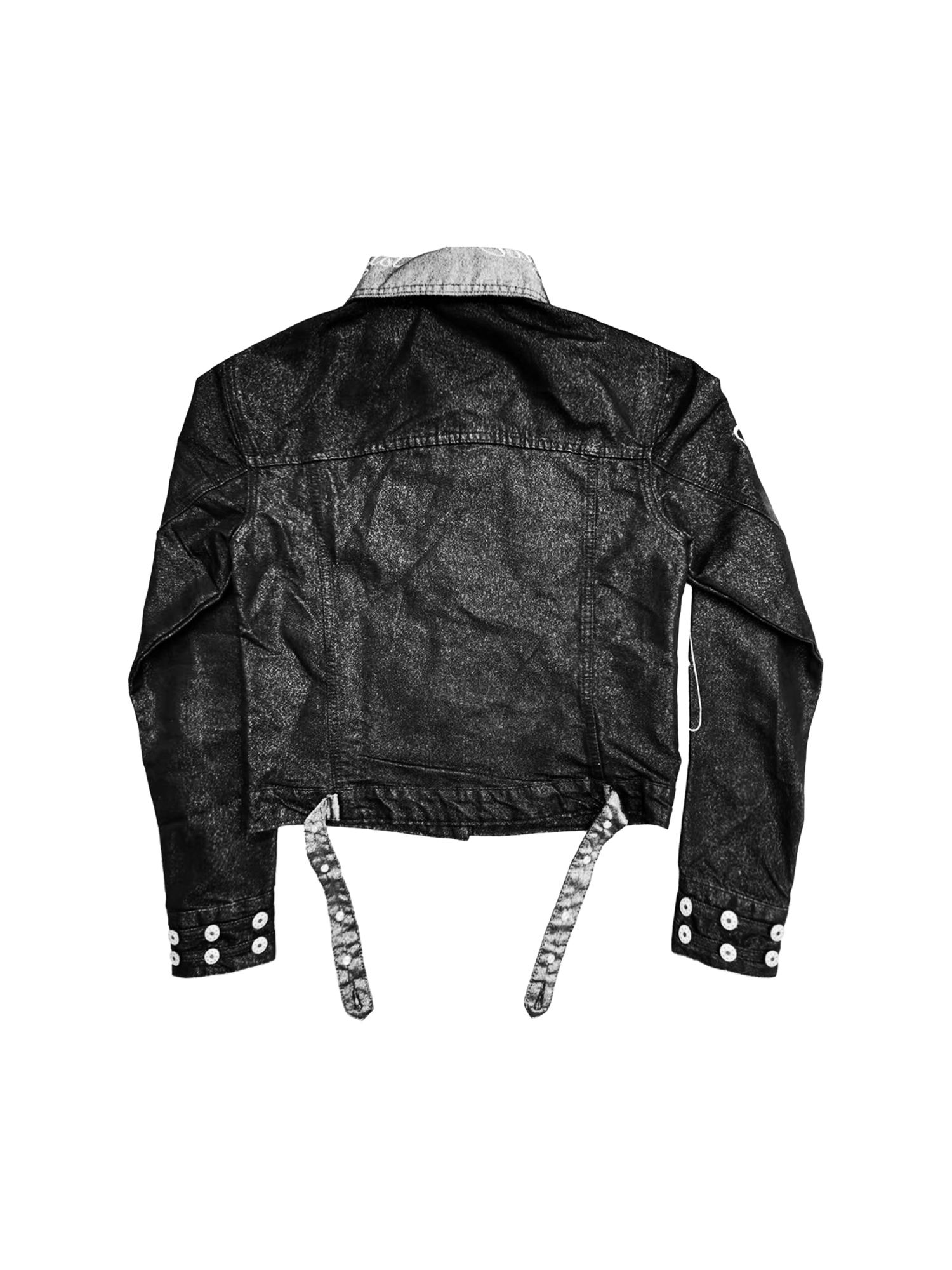DETW online Silver Thread Embroidered Denim Jacket