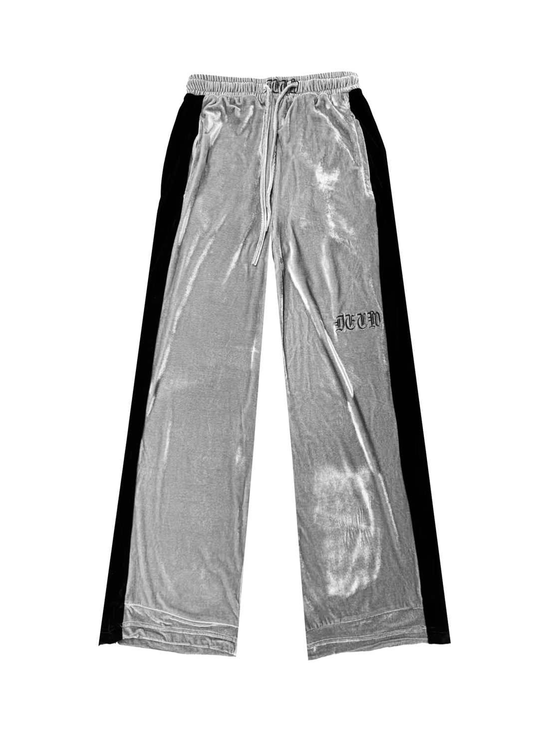 DETW online Silver Velvet Cargo Sweatpants