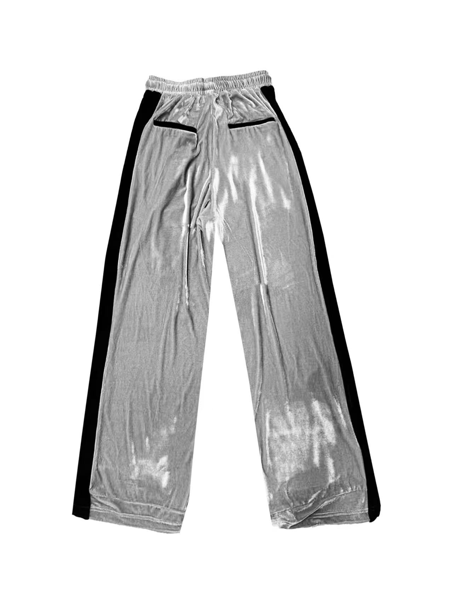 DETW online Silver Velvet Cargo Sweatpants