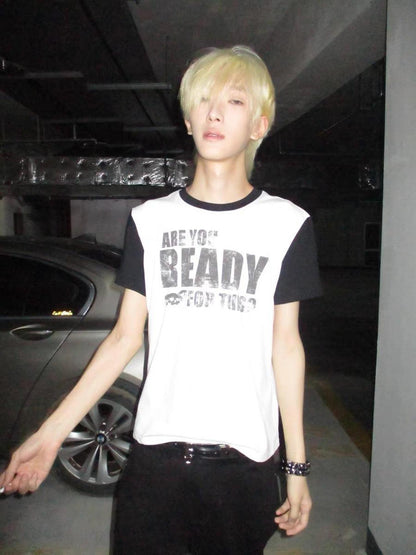 DETW online Skull Contrast Stitch Slim Tee