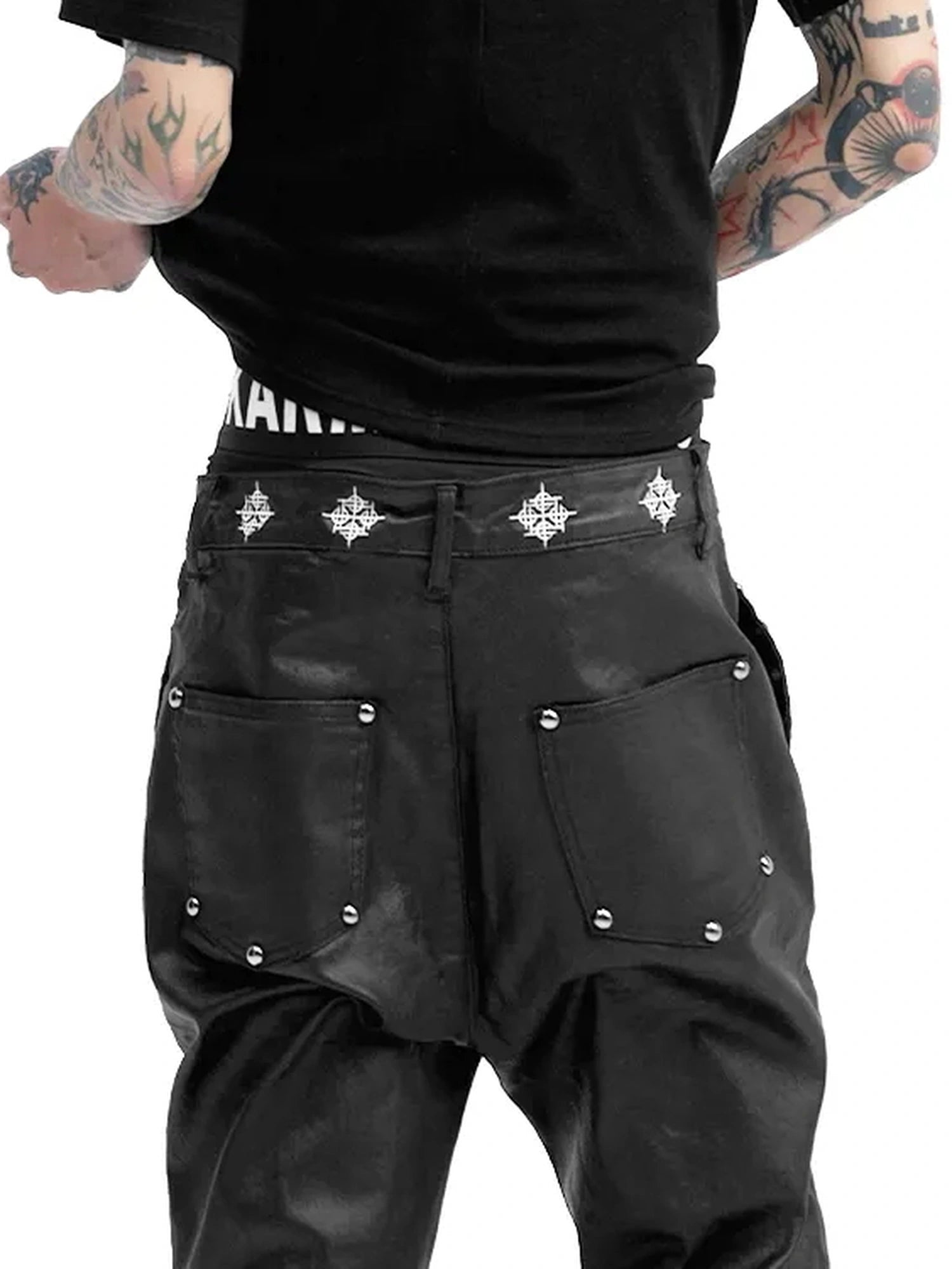 DETW online Vintage Black Coated Flared Jeans