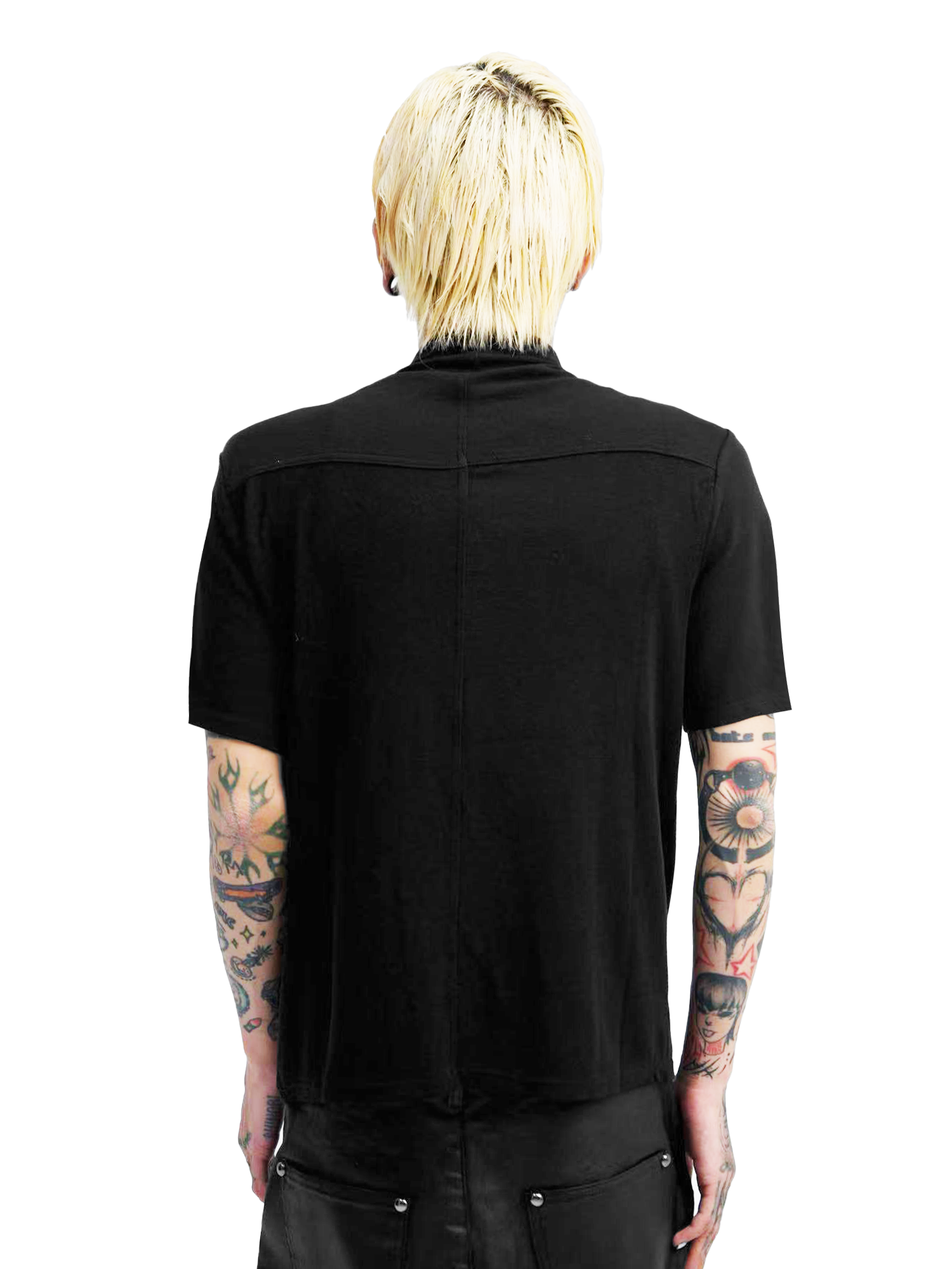 DETW online Vintage Cross Neckline Fitted Tee