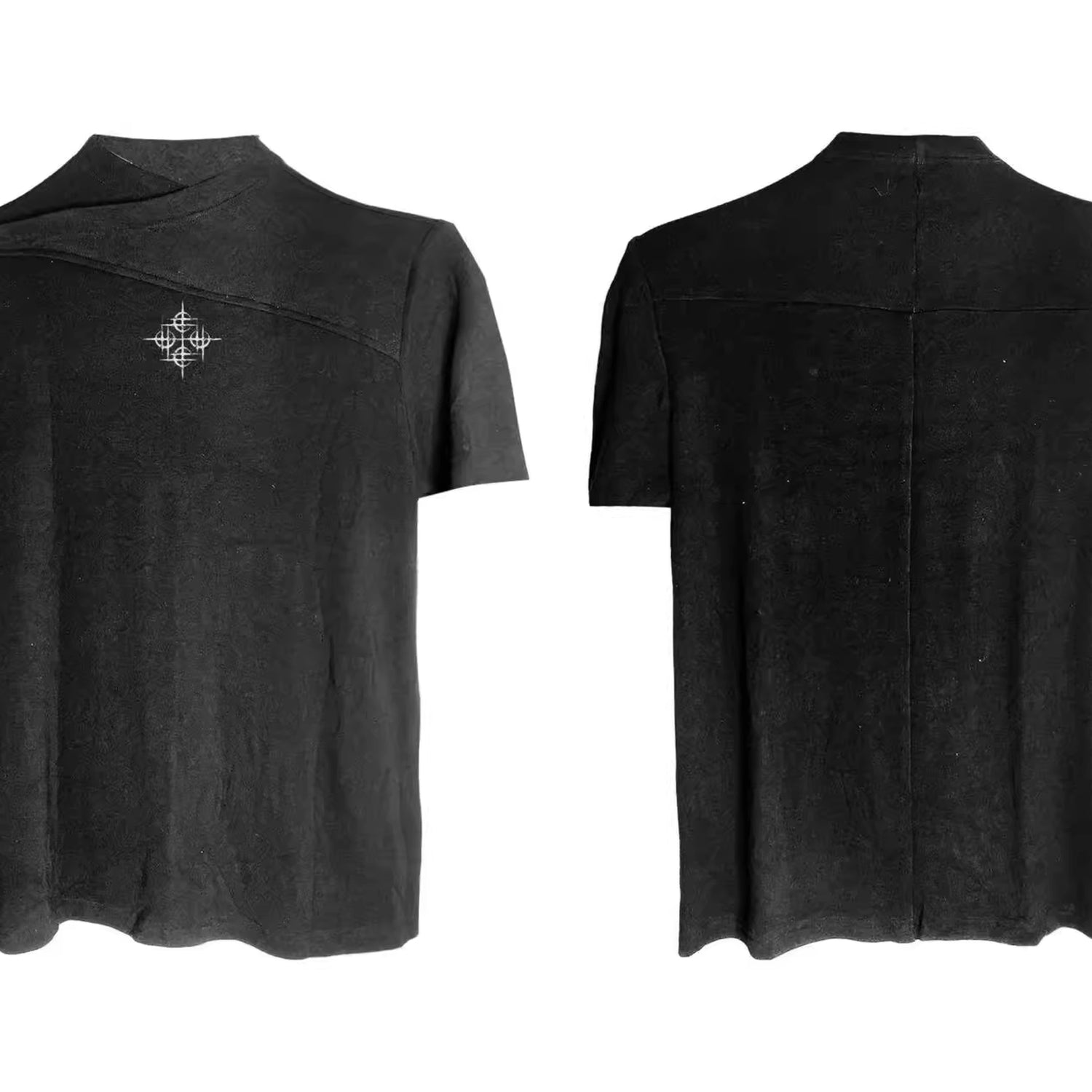 DETW online Vintage Cross Neckline Fitted Tee