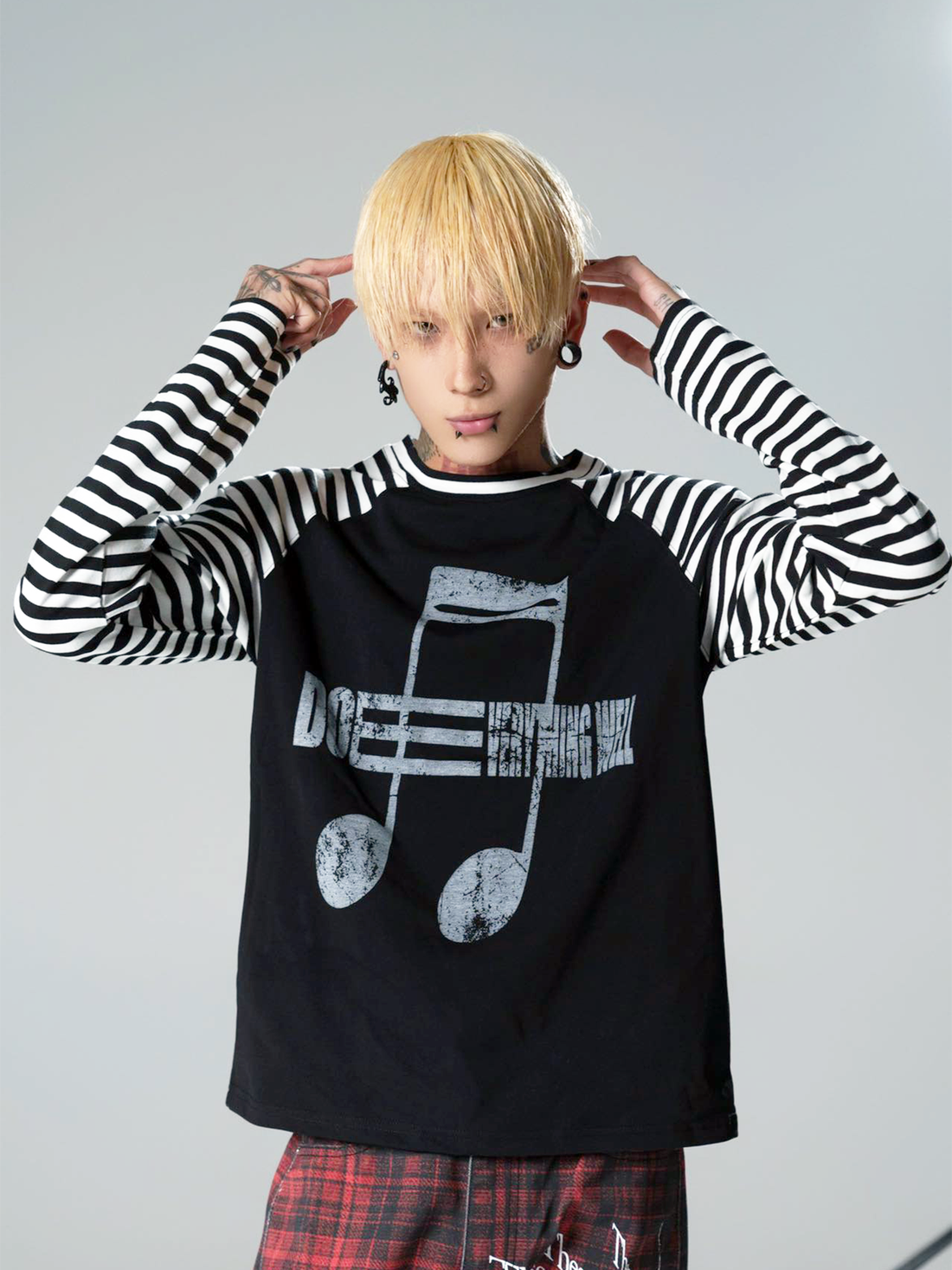 DETW online Vintage Dark Striped Slim Fit Long Sleeve
