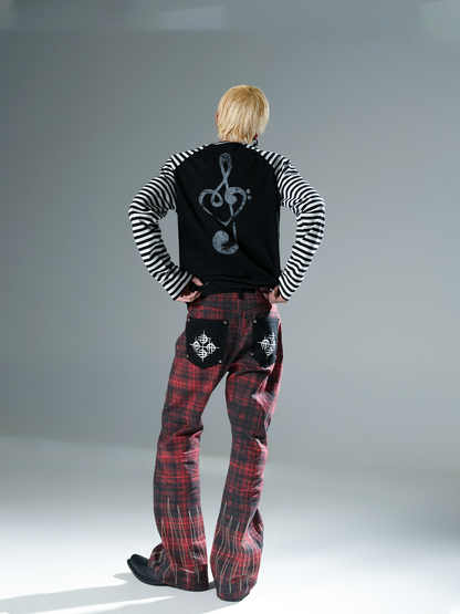 DETW online Vintage Dark Striped Slim Fit Long Sleeve