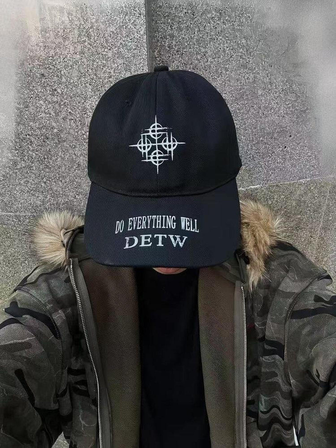 DETW online Vintage Distressed 4k Print Baseball Cap