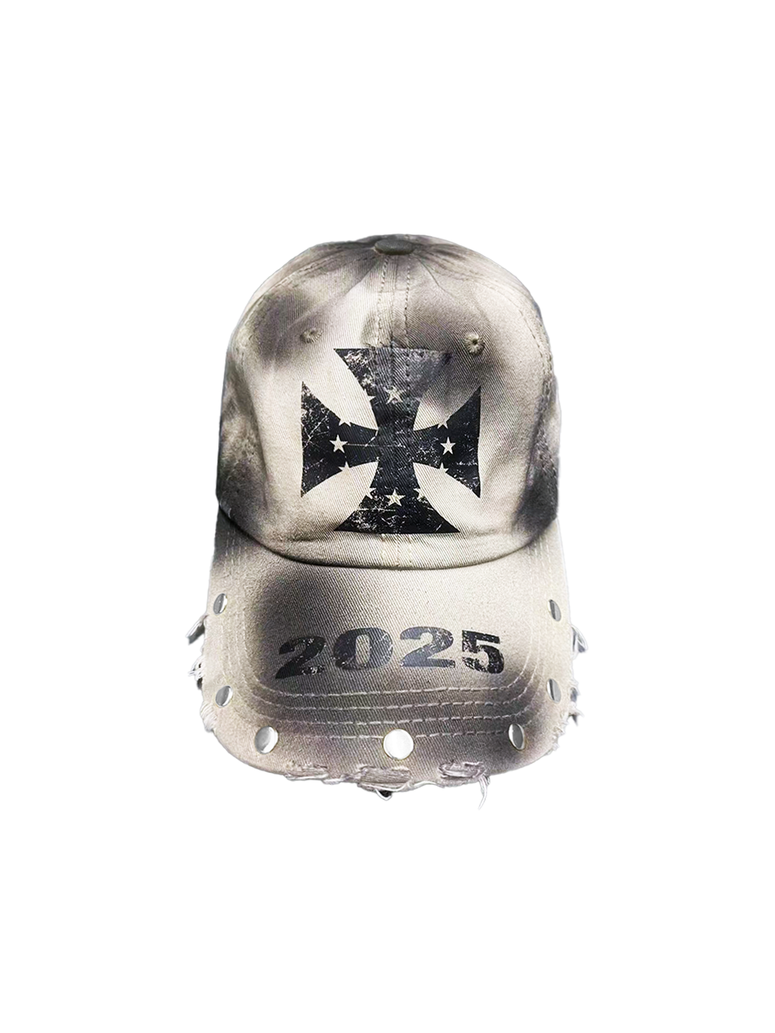 DETW online Vintage Punk Cross Studded Baseball Cap