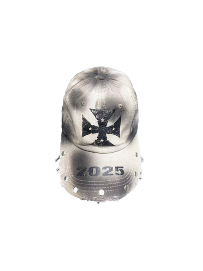 DETW online Vintage Punk Cross Studded Baseball Cap