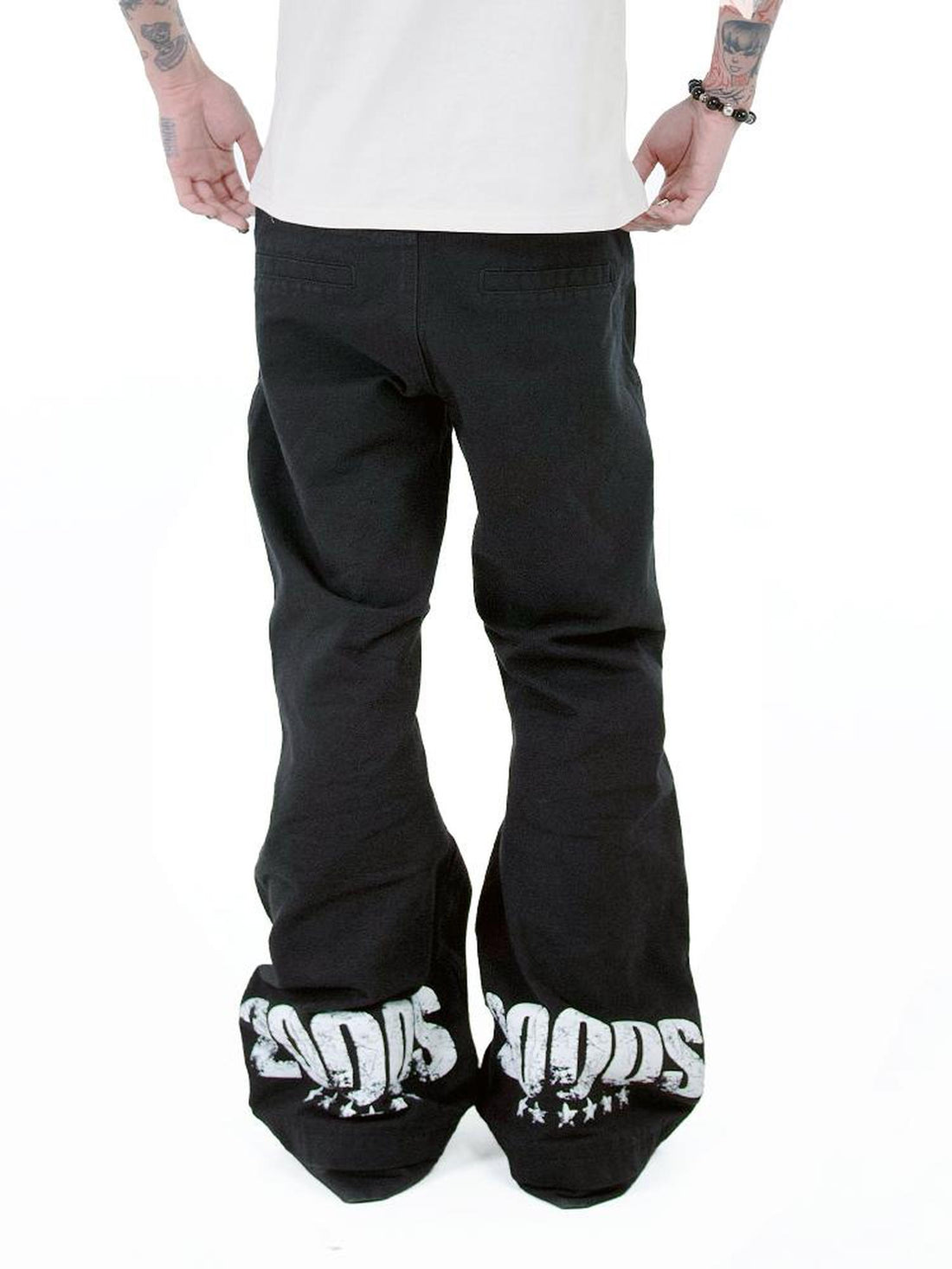 DETW online Vintage Punk Dual Buckle Canvas Pants