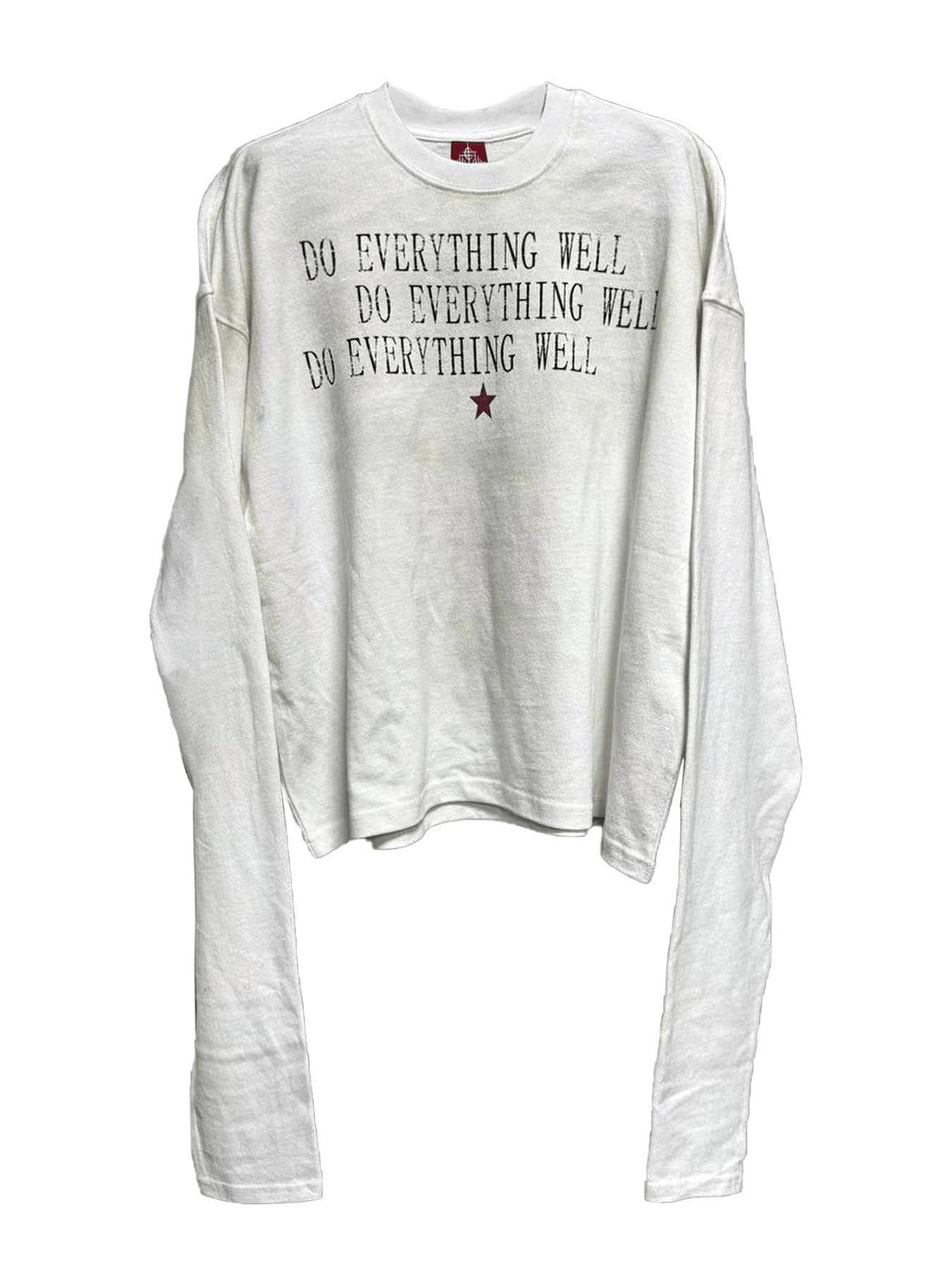 DETW online Vintage Wash Boxy Tee With Embroidered Scalpel