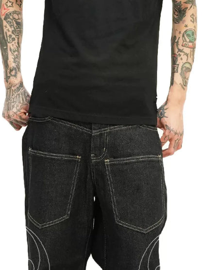 DETW online Vintage Washed 2000s Distressed Slim Fit V-neck T-shirt