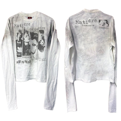 DETW online Vintage Washed Distressed Punk Print T-shirt