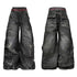 DETW online Water Wash Double Waist Embroidered Pleated Cargo Jeans