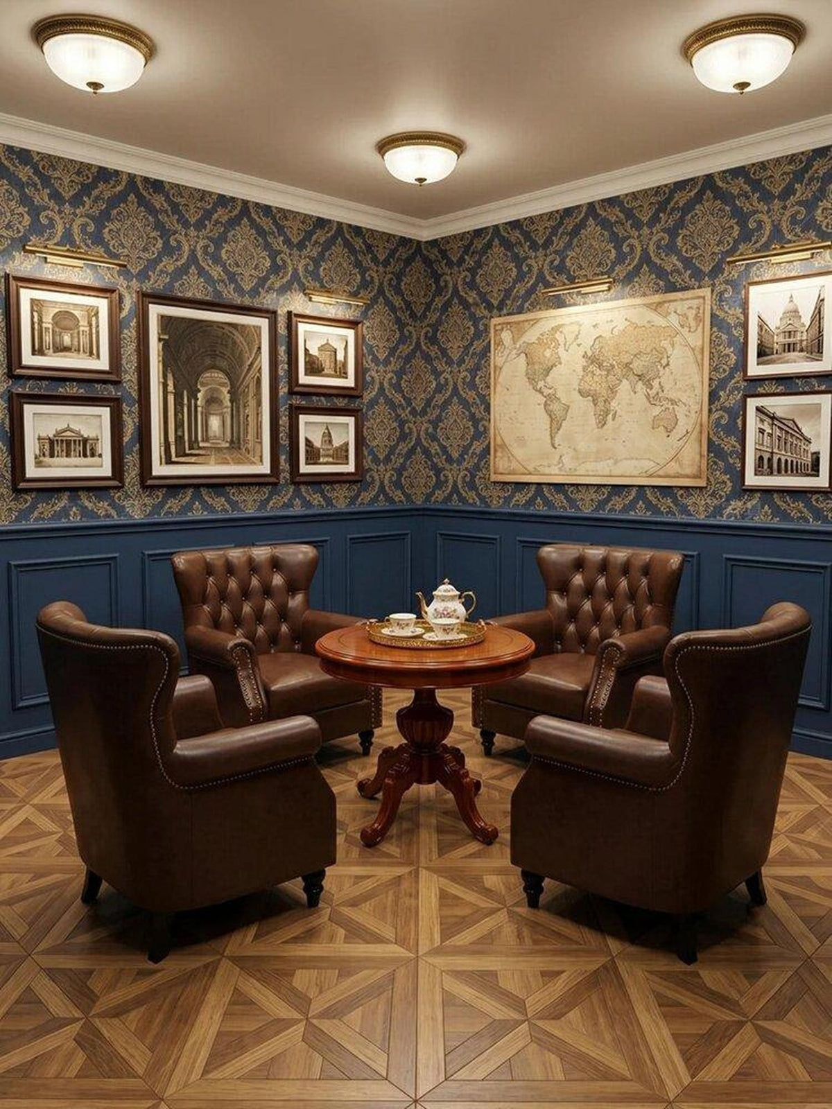 DIDDI MODA Applique Dog Embroidered Washed Loose Long Sleeve Pullover Women&