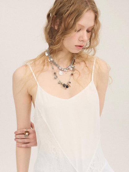 DIDDI MODA Beach Lace Irregular Spliced Strappy Women&