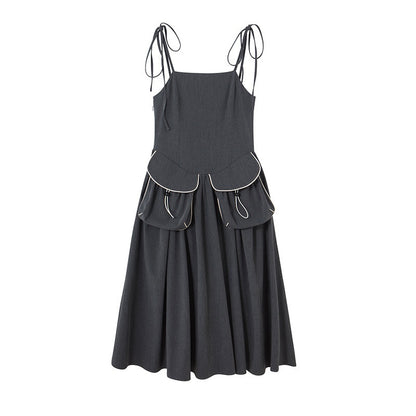 DIDDI_MODA_Black_One_Shoulder_Tie_Knit_Fitted_Women&