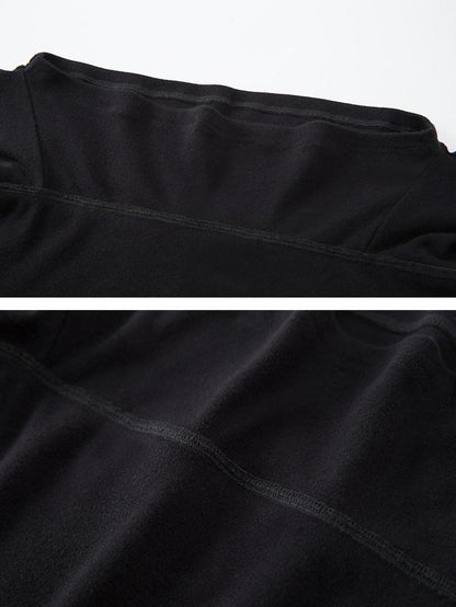 DIDDI MODA Black One Shoulder Tie Knit Fitted Women&