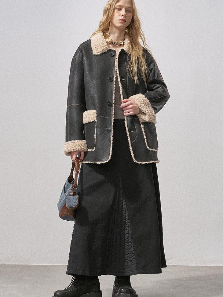 DIDDI MODA Black Quilted Patchwork Asymmetric Sculpted Tailoring Women&