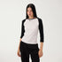 DIDDI_MODA_Black_White_Colorblock_Raglan_Crew_Neck_Waist_Cinched_Women&