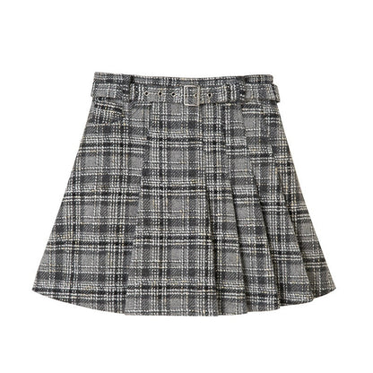 DIDDI_MODA_Black_White_Plaid_Minimalist_Bow_Women&