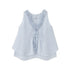 DIDDI_MODA_Blue_Striped_Lace_Ruffle_V-neck_Asymmetric_A_Line_Women&