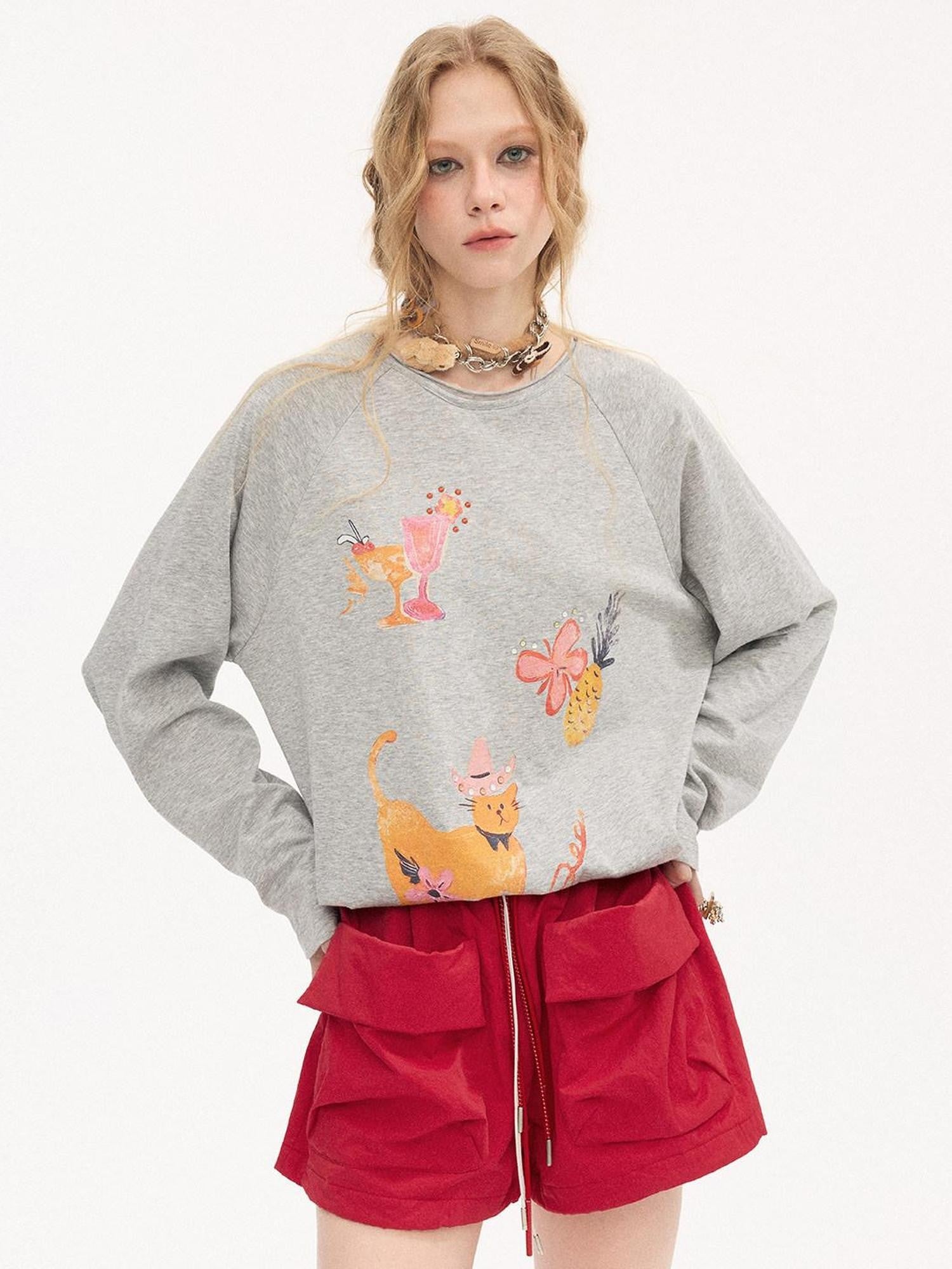 DIDDI MODA Bow Floral Applique Embroidery Print Women&