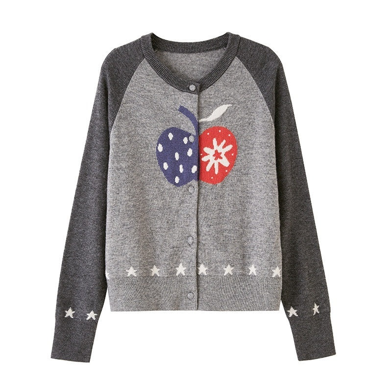 DIDDI_MODA_Bow_Print_Pullover_Loose_Fit_Women&