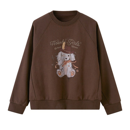 DIDDI_MODA_Bow_Print_Pullover_Loose_Fit_Women&
