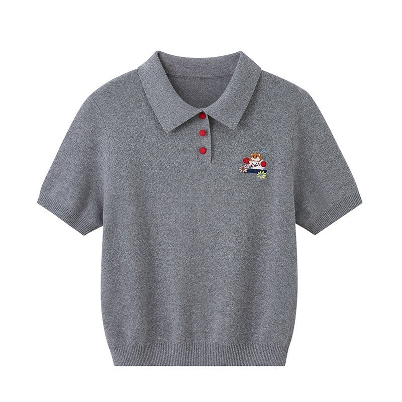 DIDDI_MODA_Boxing_Mouse_Polo_Collar_Women&