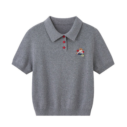 DIDDI_MODA_Boxing_Mouse_Polo_Collar_Women&