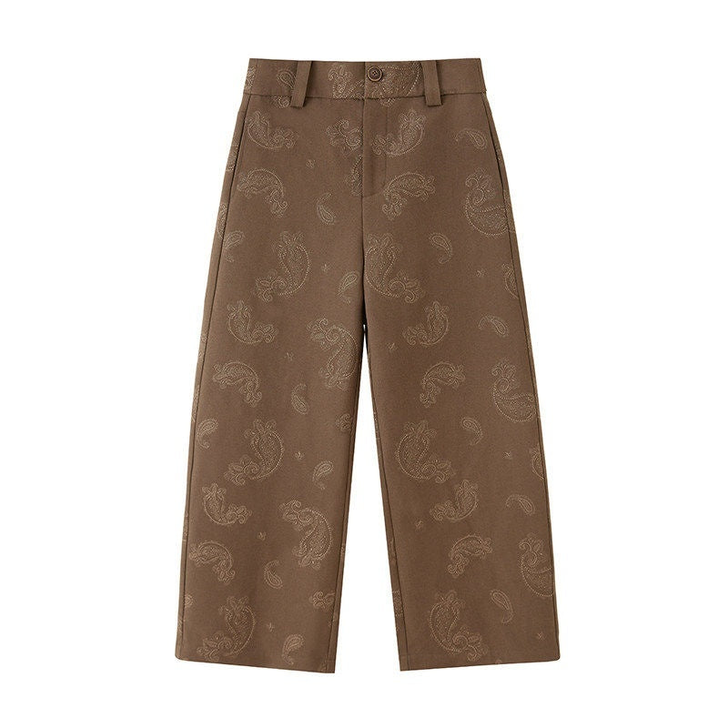 DIDDI_MODA_Brown_Green_Vintage_Embroidered_Botanical_Floral_Women&