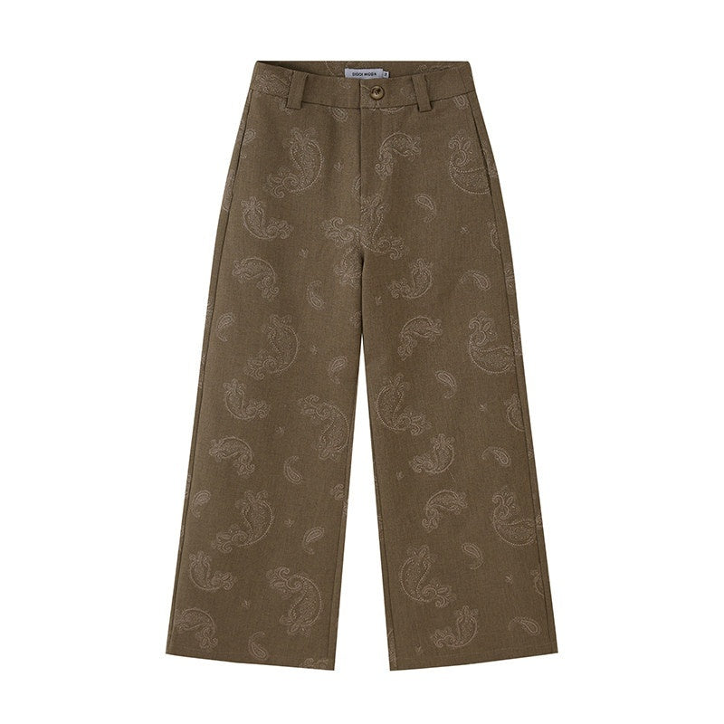 DIDDI_MODA_Brown_Green_Vintage_Paisley_Embroidered_Women&