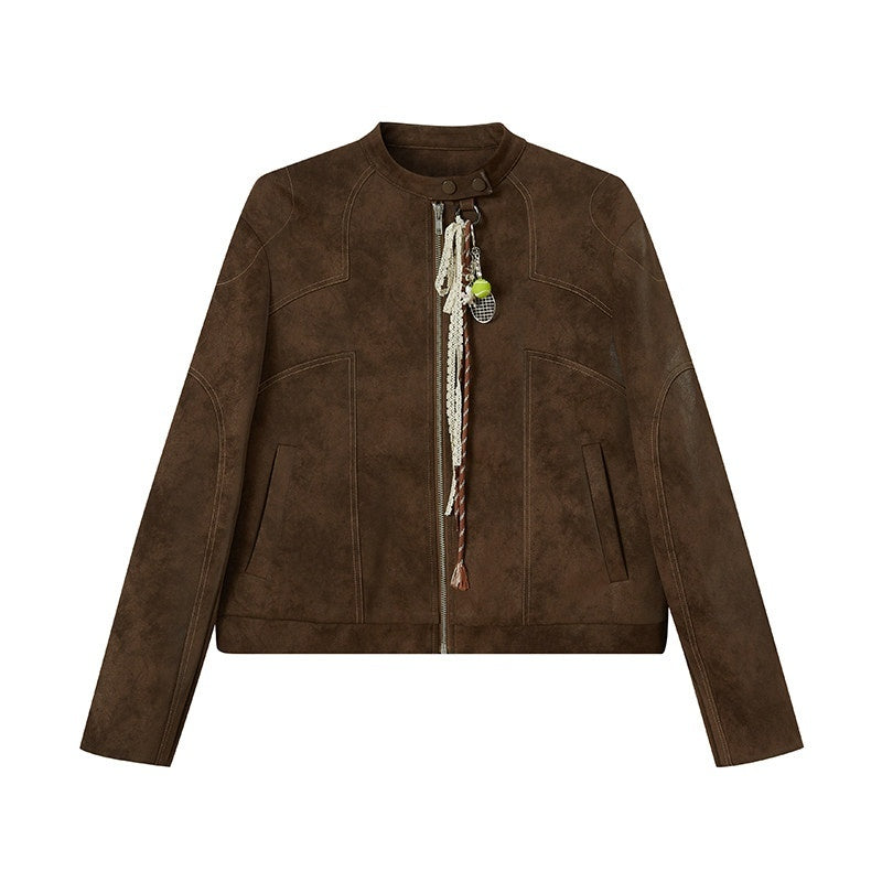 DIDDI_MODA_Brown_Leopard_Print_Wide_Leg_Blazer_Women&