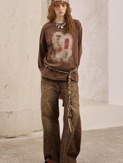 DIDDI MODA Brushstroke Stripe Patchwork Women&
