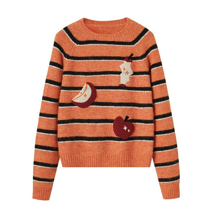 DIDDI_MODA_Cat_Apple_Fair_Isle_Letter_Pattern_Loose_Fit_Women&