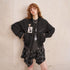 DIDDI_MODA_Cat_Badge_Washed_Zipper_Loose_Short_Drop_Shoulder_Women&
