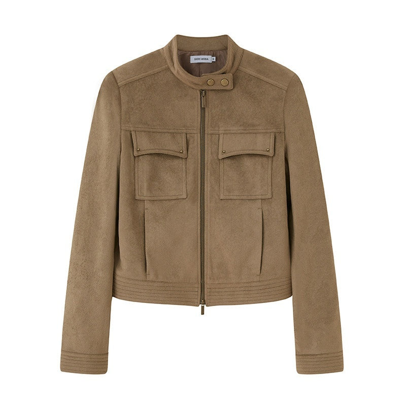DIDDI_MODA_Chestnut_Cropped_Structured_Cut_Slim_Fit_Women&