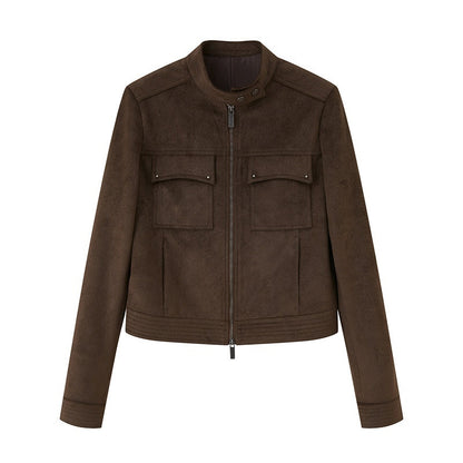 DIDDI_MODA_Chestnut_Cropped_Structured_Cut_Slim_Fit_Women&