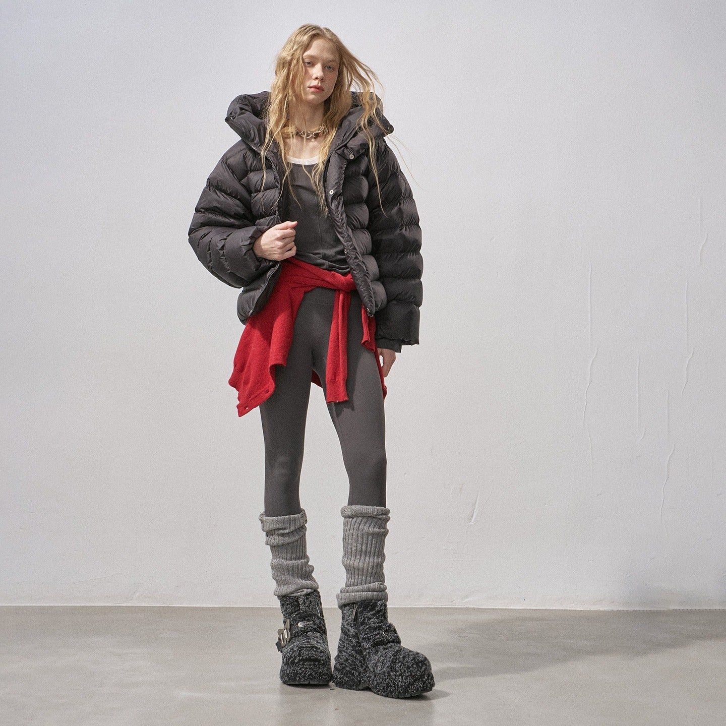 DIDDI_MODA_Cloudlike_Tortoise_Ribbed_Stand_Collar_Women&