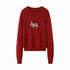 DIDDI_MODA_Cocoa_Red_Booted_Pony_Knit_Loose_Fit_Women&