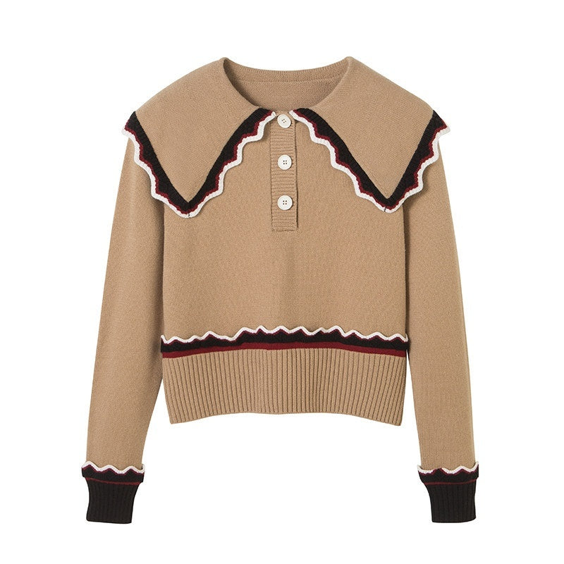 DIDDI_MODA_Collared_Knit_Colorblock_Women&
