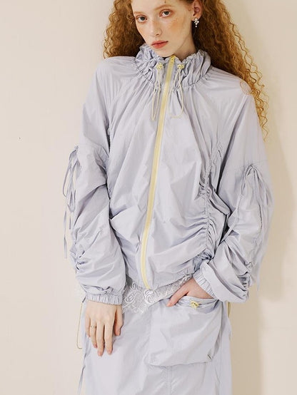 DIDDI MODA Colorblock Drawstring Lightweight Women&