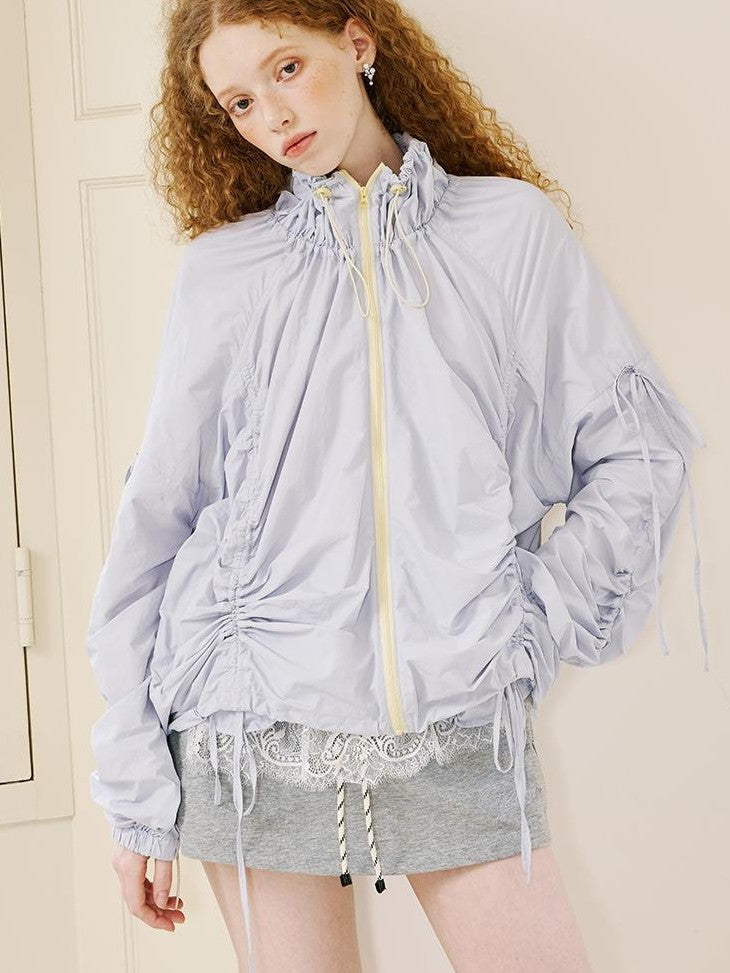 DIDDI MODA Colorblock Drawstring Lightweight Women&