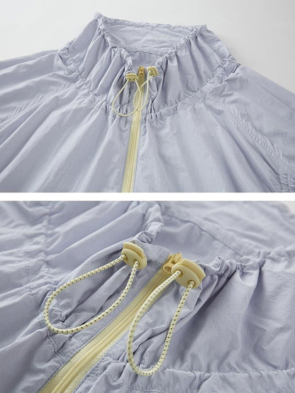 DIDDI MODA Colorblock Drawstring Lightweight Women&