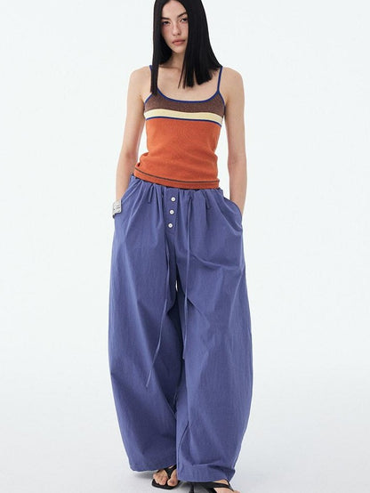DIDDI MODA Colorblock Textured Cropped Waist Cinched Slim Fit Women&