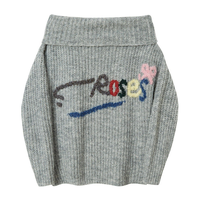DIDDI_MODA_Contrast_Argyle_Single_Row_Button_Crew_Neck_Women&
