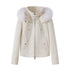 DIDDI_MODA_Cropped_Fur_Collar_Hooded_Slim_Fit_Women&